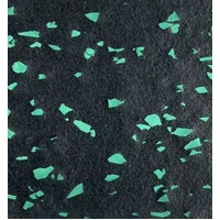 Premium Flooring 2mm EPDM – Dual Layer – EPDM Top Layer – Virgin Rubber Base 1m x 1m x 15mm (Green Fleck)